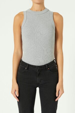 HUDO GRAY SLEEVLESS TOP
