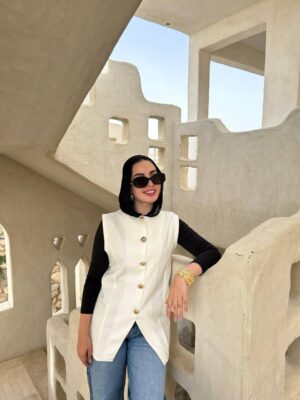 White Rozlien Vest one Size